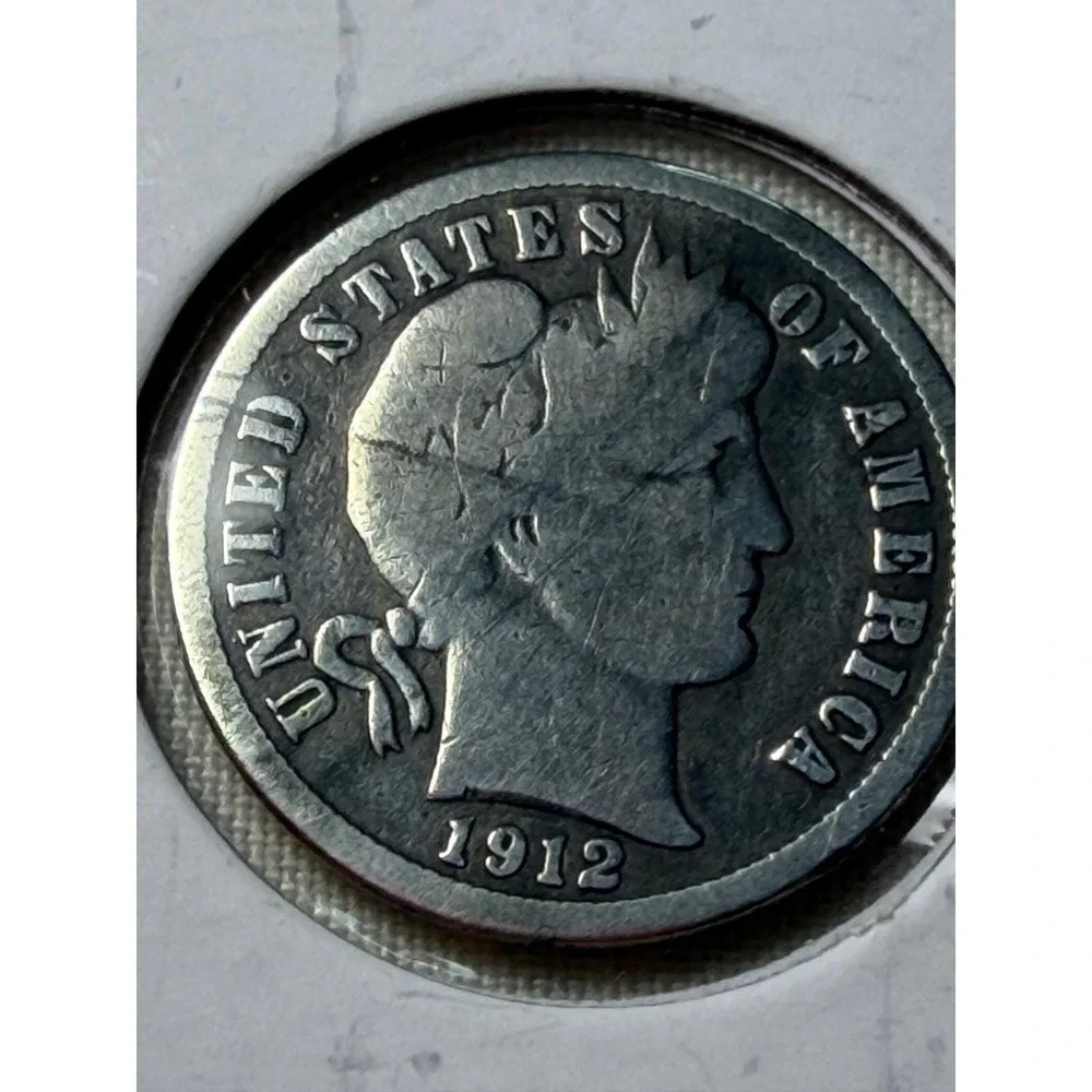 Lot of 6 Barber Silver Dimes 1902-O 1905-S 1909 1911 1912-S 1914-P US Coins